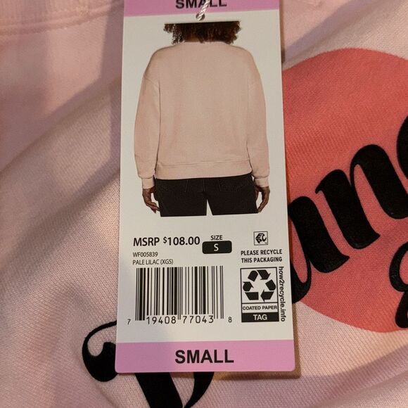 WILDFOX LADIES GRAPHIC SWEATSHIRT BRUNCH CLUB SIZE SMALL CREWNECK AND NWT - Picture 2 of 2